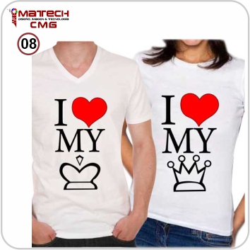 08- Pulover de Pareja  - I ♥ Rey-Reyna-( M,L,XL )